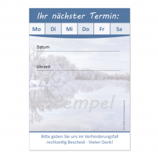 Terminblock (32 Stück) Blau Wintermotiv Neutral