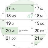 XXL abwischbarer Schuljahreskalender 2019-20